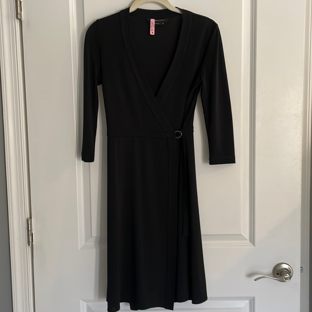 BCBG Black wrap dress XS
